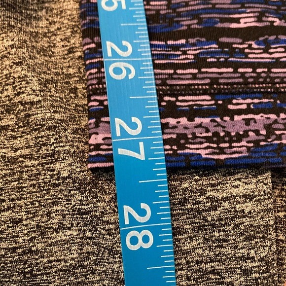 Nike Pro Leggings Womens M Purple Blue Static Pants Stretch DriFit Training Gym - Picture 10 of 11